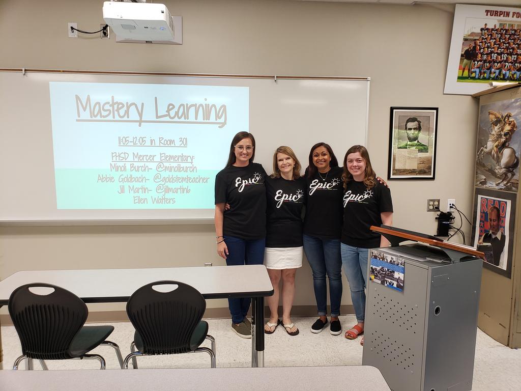 First time presenting at #FHSDEPIC 🎉 Spreading the word about #masterylearning & having those conversations that will push us as educators! @minoliburch @JillMartin6 @itsajoy15 @goMercerEagles @FHSchools #MasteryChat