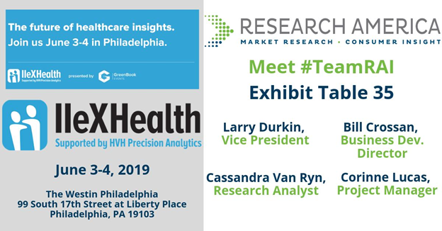 ResearchAmerInc's tweet photo. ‼️▶️We are at IIeXHealth's #Research Exhibit presented by @GreenBook TODAY and TOMORROW! Come see us at Table 3⃣5⃣
#TeamRAI #IIexHealth #NewMR #HealthcareInsights #PrecisionAnalytics #GoBeyond with #RAI #MRX + #ConsumerInsight https://t.co/1cR8IIjqAe