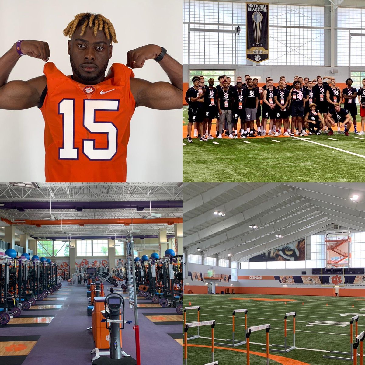 d_promes10's tweet photo. I want to thank all of the coaches and staff member from @ClemsonFB for having me at a visit today ! The facility and coaches where awesome to me #GoTigers 🧡🖤 @PPIRecruits @BCollier56  @ElitePrestige2 https://t.co/mco2X7geVK