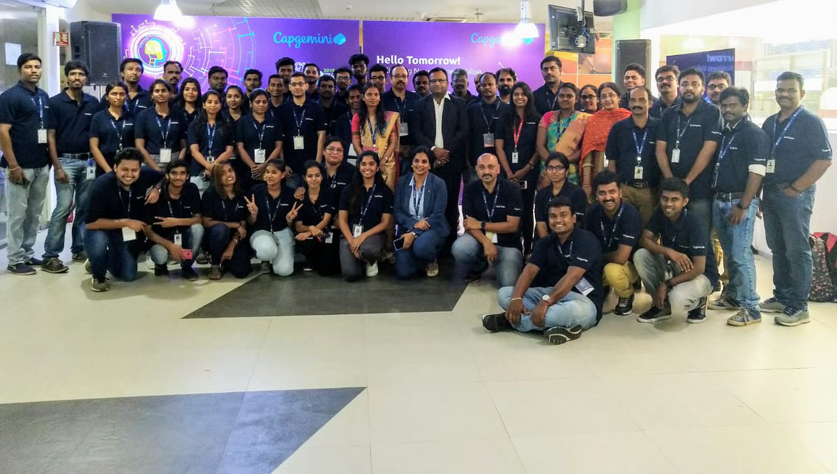 CapgeminiIndia's tweet photo. With this, we wrap up the Tech Fiesta for this year. See you again next year! Here's a glimpse of the last leg of our journey in Chennai and witness our cutting-edge solutions at work. #TechFiesta2019 https://t.co/CBj83BPwUd