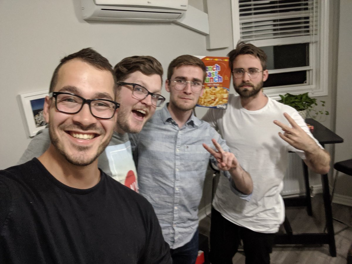 CheaperDungeon's tweet photo. It's very rare that the entire #cheapteam can come together in person. However, if there is some french toast crunch sent by super fan @Mr_Taylorm from the American lands then we all assemble!
Get ready for season 2 starting June 25th! #dnd5e #Podcast https://t.co/nVrKeZHjVB