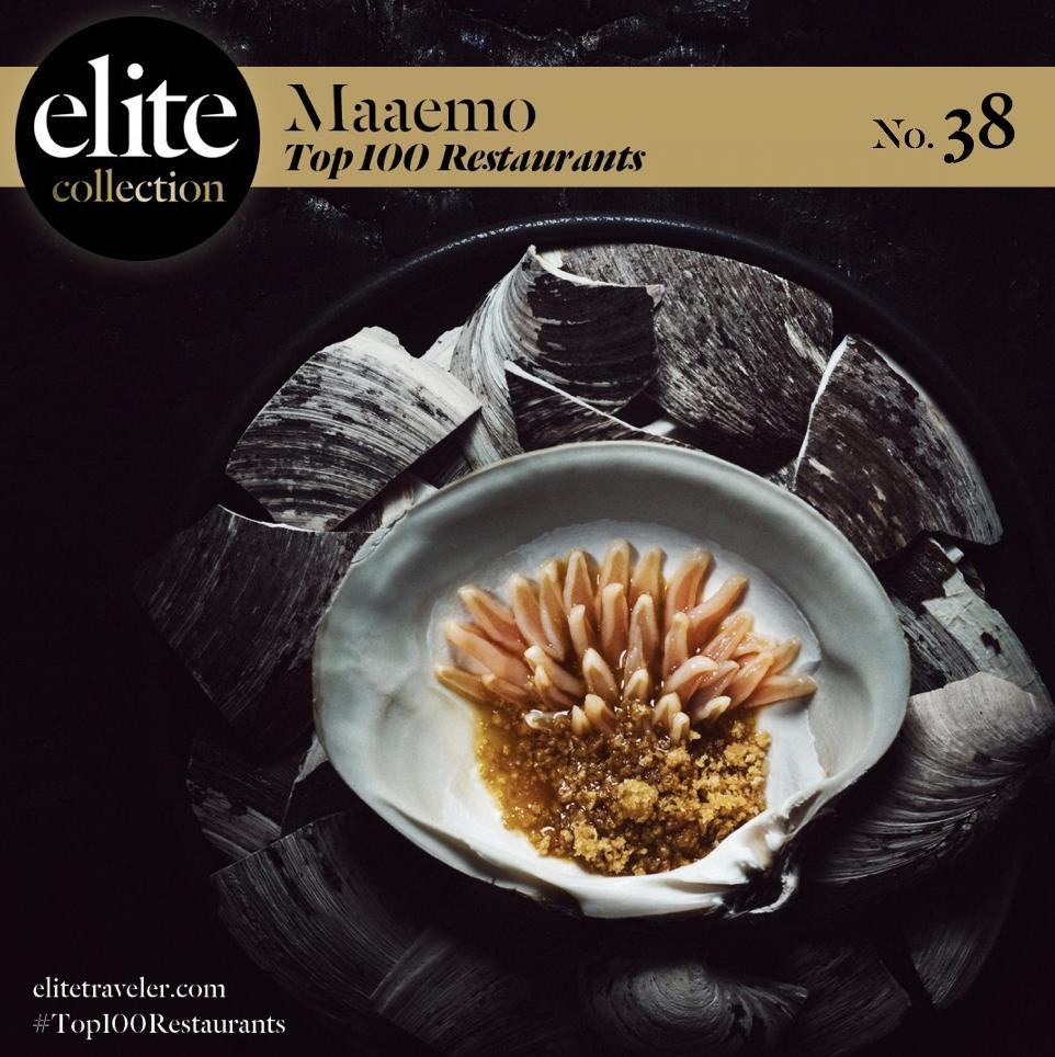 Number 38 in the #top100restaurants is the world-renowned <a href="/maaemo/">Maaemo</a> with <a href="/EsbenHB/">Esben Holmboe Bang</a> – bit.ly/2qwma19