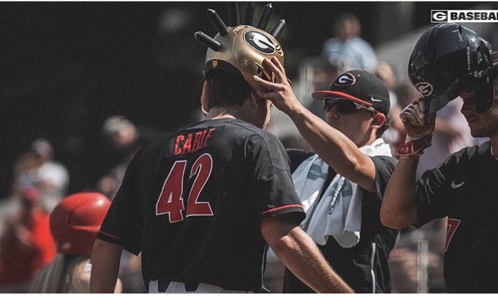 johncable16's tweet photo. That’s a wrap. My college baseball career comes to an end. Thank you dawg nation for all of the support and bringing me into the family this year. It’s been a year I will remember for the rest of my life. Thank you and Go Dawgs! https://t.co/XGmvGLObrP
