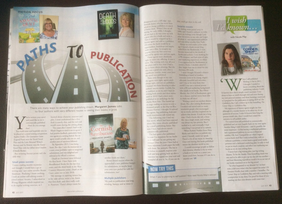 BernieSteadman's tweet photo. Ooh look, I'm in this month's Writing Magazine, get your copy now, it's always a good read. Thanks @majanovelist! #amwritingfiction https://t.co/19dc80fNVm