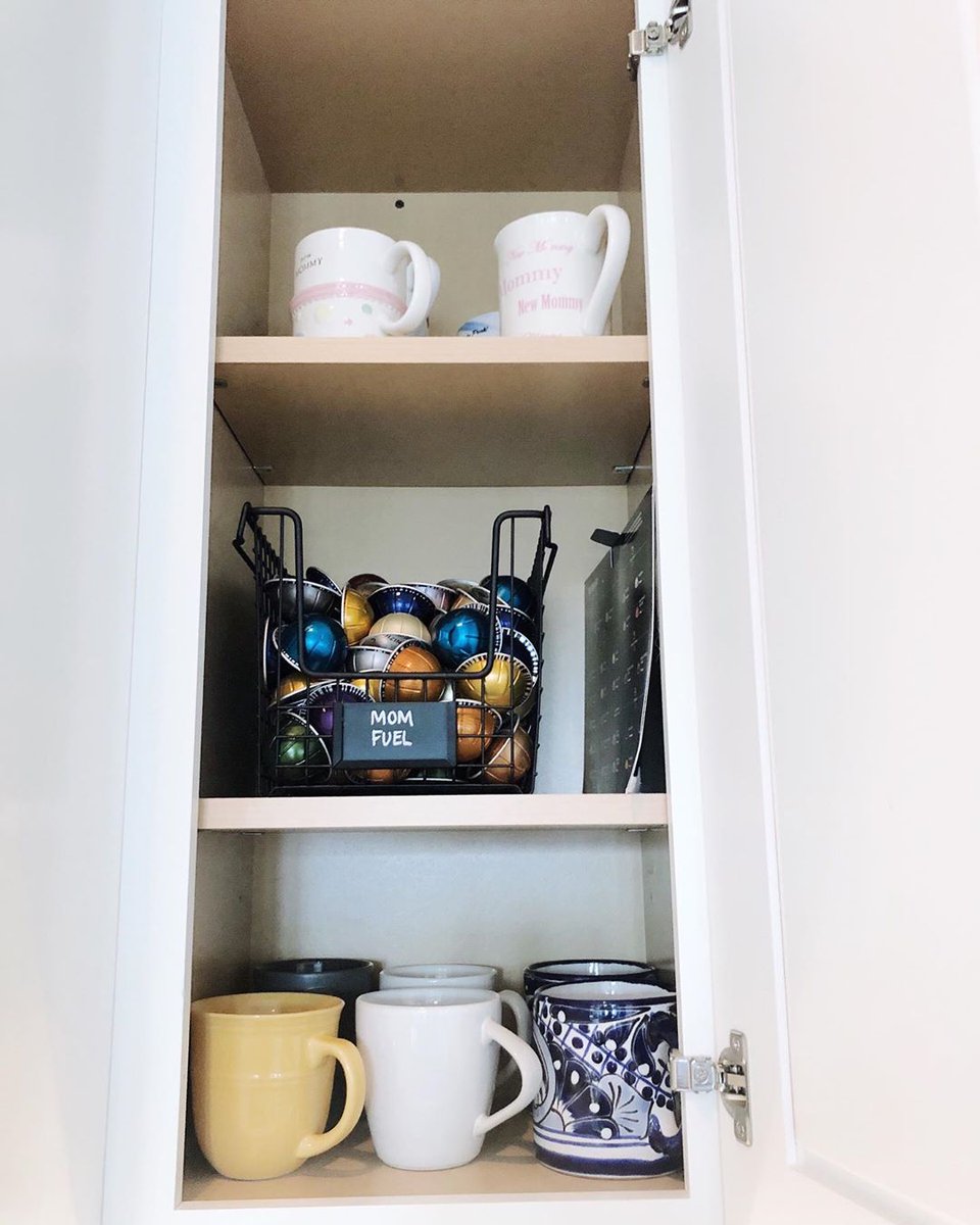 iDLiveSimply's tweet image. Is it officially summer break for the kids? We hope you&apos;ve got some #MomFuel to get you through this Monday! ☕

📷: @getminimized

#iDesign #MyiDesign #iDLiveSimply #livesimply #nespresso #kitchengoals #kitchenorganization #organizedkitchen #organized #tidy #organizedmom