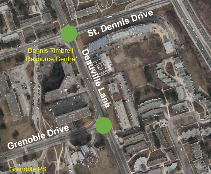TO_Cycling_Ped's tweet image. #CityofTO will be hosting a drop-in event to get feedback on intersections improvements on Deauville at St Dennis &amp;amp; Grenoble. #BikeTO improvements could include #protectedintersection elements. Event is June 12, from 4-8pm, at 29 St Dennis Dr

More info: toronto.ca/community-peop…