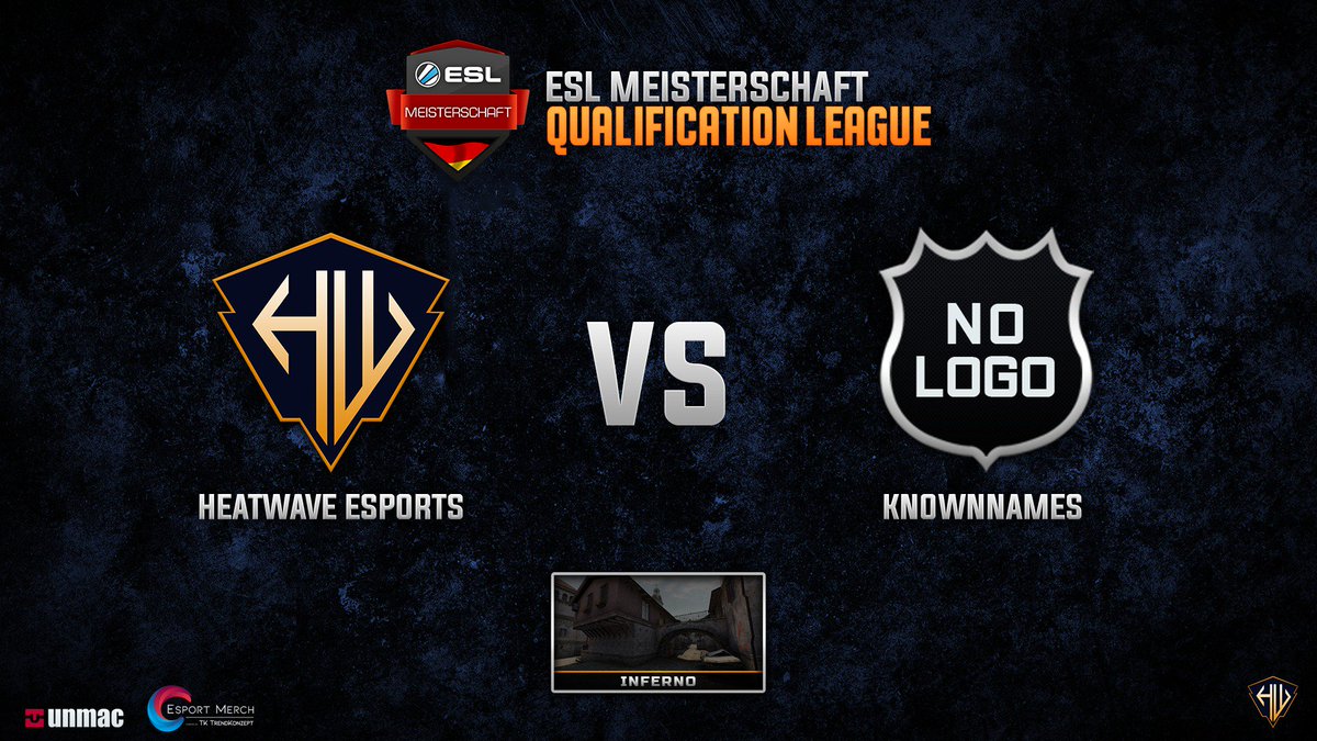 NLG_Kris's tweet photo. ⭐️ESLM Qualification League⭐️
Nach dem gestrigen Defwin erwarten uns heute das nächste Match in der ESLM Qualification League.
Ab 21 Uhr geht es auf Inferno um den Sieg!
🆚#KNOWNNAMES
⌚️21:00 Uhr
📺https://t.co/X5wS7r0t4A
#FearTheHeat 🔥 https://t.co/6WWKvGfDYw