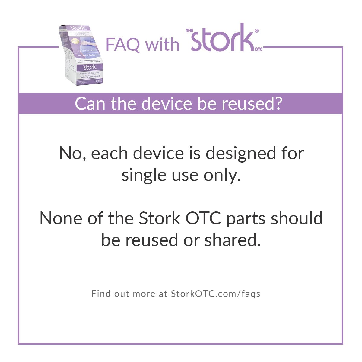 For more answers to frequently asked questions about The Stork OTC, visit our website storkotc.com

#FAQFriday #StorkOTC #TTC #tryingtoconceive #tryingtogetpregnant #infertility #fertility #overthecounterconceptionaid