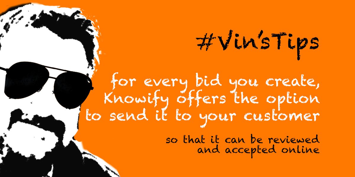 knowify's tweet image. #VinsTips
For every bid you create, Knowify offers the option to send it to your customer so that it can be reviewed and accepted online. You'll be updated every step of the way!
#paperless #digitaltransformation #digitalbid