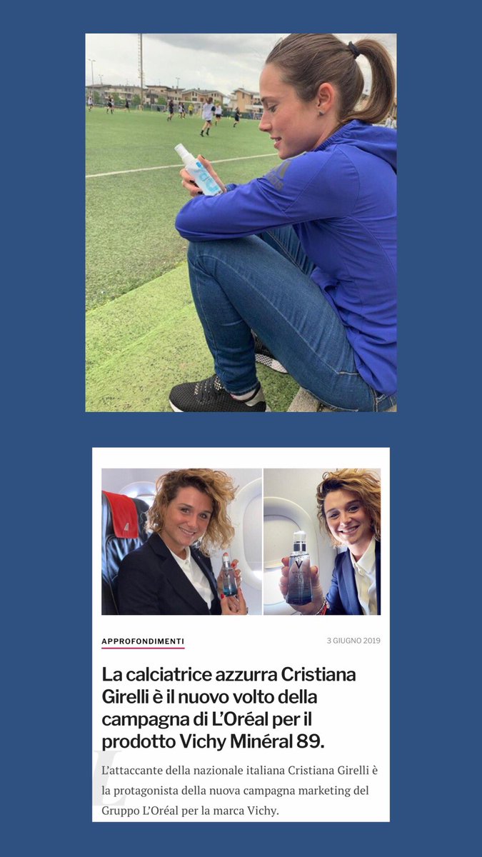 We are delighted to have worked with a prestigious brand like L’Oréal Italia: our two athletes <a href="/ReginaBaresi/">Regina Baresi</a> and <a href="/cristianagire/">cristiana girelli</a> acted as Testimonials for Vichy Italia and La Roche Posay! 💪🏻 <a href="/SportBusinessM/">Sport Business Manag</a>
