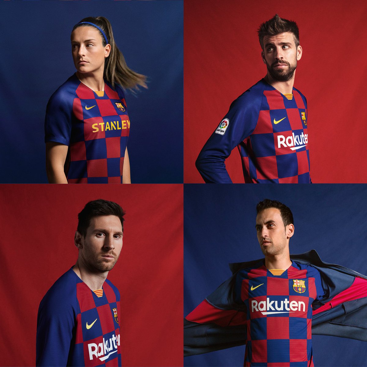 Classic Football Shirts In 08 09 Barca Wore This Half And Half Shirt Design Not Striped To Win The First Treble In Spanish History La Liga Copa Del Rey