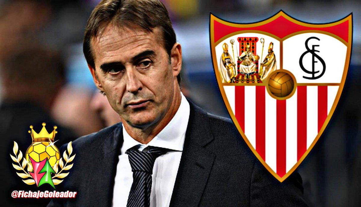 FichajeGoleador's tweet photo. 100% CONFIRMADO: 🇪🇸 Julen Lopetegui, será el nuevo DT de 🇪🇸 Sevilla FC. Firmará por 3 temporadas. Será presentado pronto. 💣✍️ #FichajesFG. https://t.co/mm119gog3p