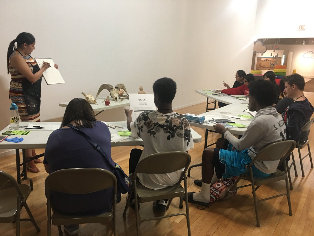 The first day of AIREC and IEOP's Overnight College Tour is on it's way! We had the pleasure of having <a href="/NuwuArt/">Fawn Douglas</a> host an amazing art workshop at the <a href="/UNLVMuseum/">UNLV Museum</a>. Special thanks to <a href="/Blick_Art/">Blick Art Materials</a> for donating supplies for our students.