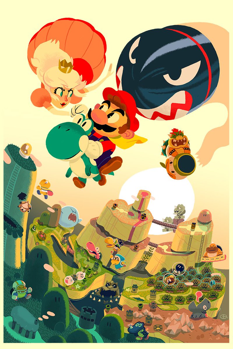 GlenBroganArt's tweet photo. #supermarioworld https://t.co/e9ddZ6LHtH