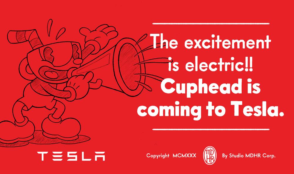 Cuphead pode ser jogado em carros Tesla