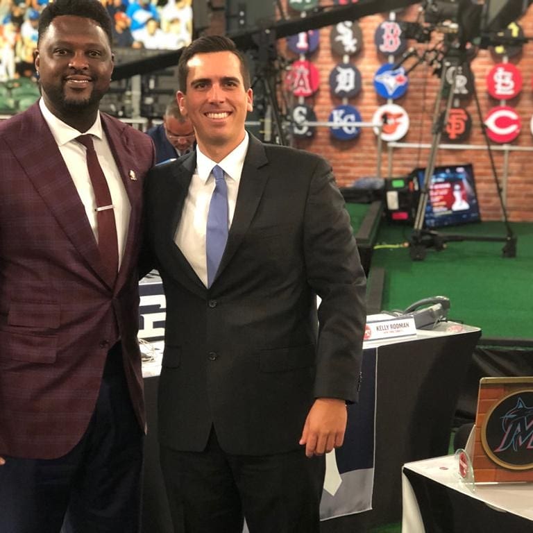 CharlesMLB23's tweet image. Sharing the desk with Andrian Puig, Miami Marlins Scout. 
#MLBDraft2019 #TheCJF #determination #MLB #Marlins #CatchThisAcademy #CanesBaseball #MLBPA #StudentAces #MentalToughness #InfieldChatter #CatchThisSauce #CatchThisAcademy #CBULLenterprises #etanu #omegapsiphi