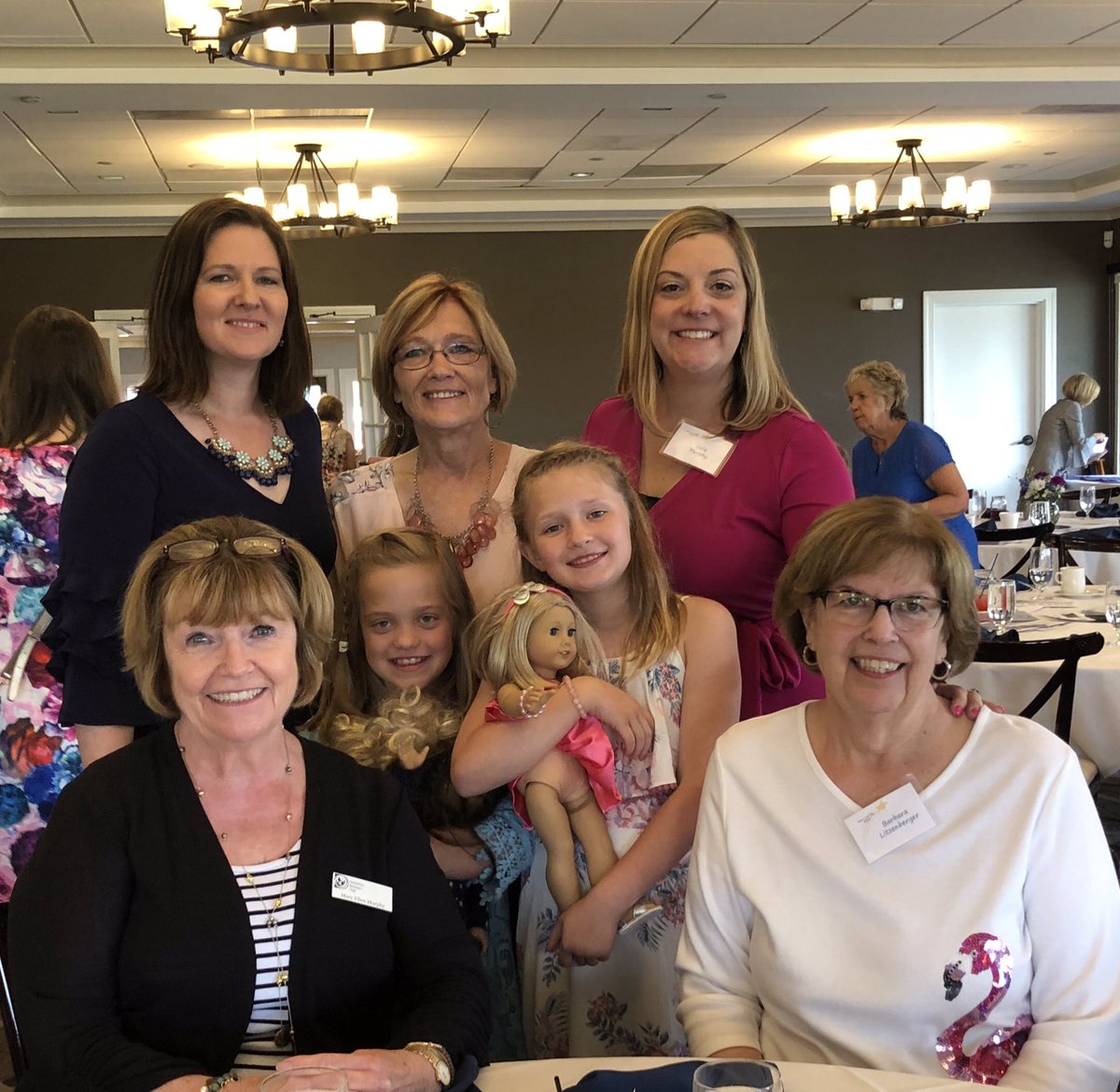 Mothers, daughters and grandmothers had a delightful time at Dominion Woman’s Club American Girl Mother-Daughter brunch!❤️😊
