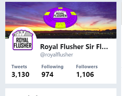 royalflusher's tweet photo. Getting very close to the 1,111th follower - Four Pointies! (No kicker, though.) https://t.co/EYUjpzgEWN