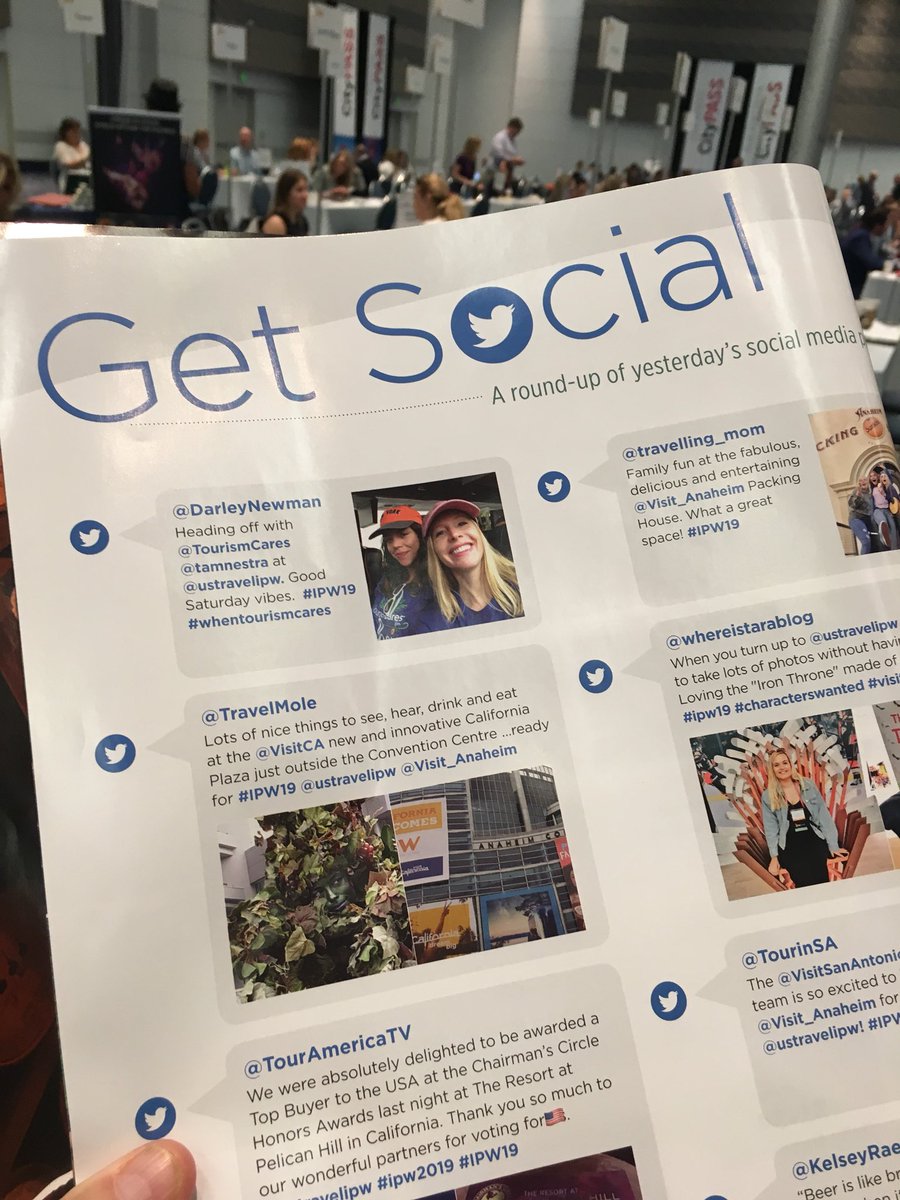 brandyyanchyk's tweet image. Yes! I made the #IPWDaily which is delivered to every person’s hotel room here at #ipw19. Thank you Tom Cruise (aka CaliforniaTomCruise). Lol
@ustravelipw @TravMediaUSA @BrandUSA