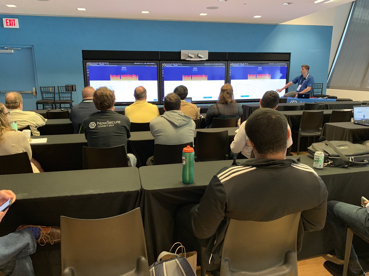 NowSecureMobile's tweet photo. NowSecure Platform mobile appsec masterclass in session automating SAST+DAST in a @CloudBees #jenkins @Jira pipeline #NSConnect19 https://t.co/nAcFuLIEFI
