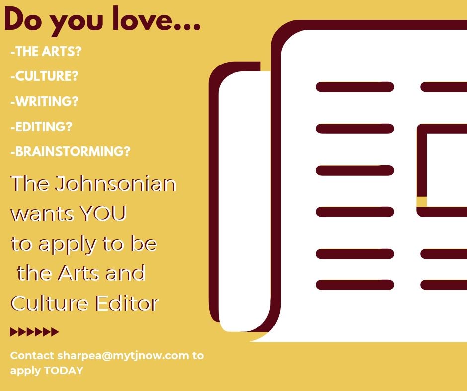 TheJohnsonian's tweet photo. Extra extra!! We are still hiring!!!!! If you or one of your @winthropu friends loves to write and has an interest in the arts apply TODAY. https://t.co/C2Jgwrwba9
