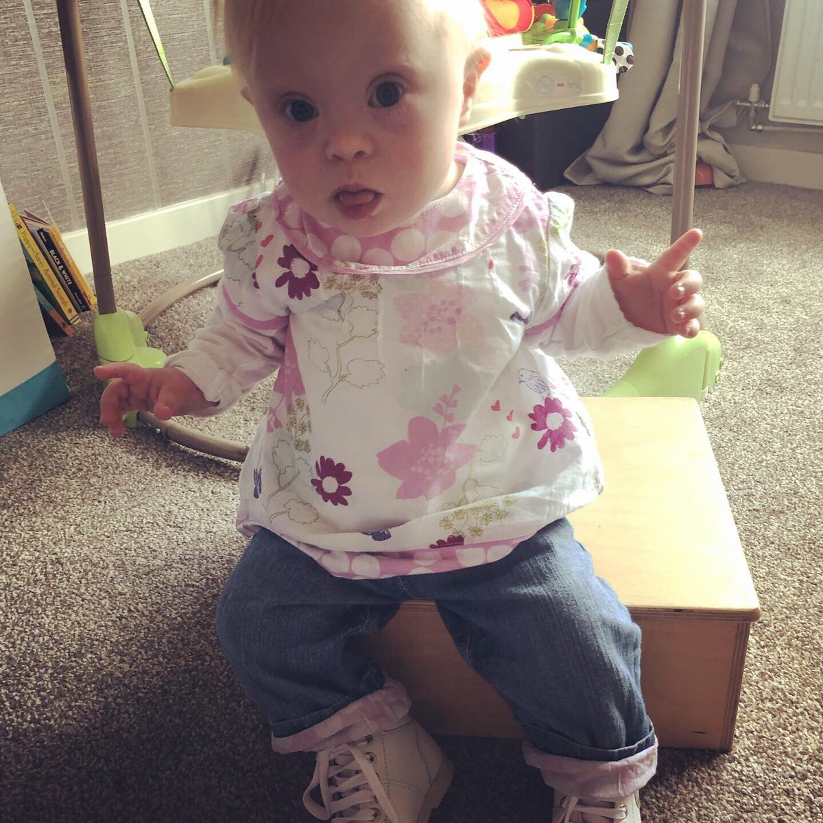 ebaggaley's tweet photo. #firstshoe kind of day. Can’t wait for her to start taking her #firststeps now she’s standing much better in her #piedroboots this little girl is so #determined it got me thinking when do we stop having so much determination to #nevergiveup until we reach our goals? #theluckyfew https://t.co/COWaM66oOB