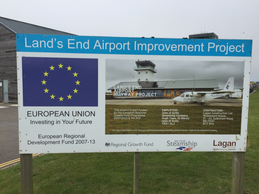 WorkingEu's tweet photo. The 2007-13 Round of funding saw £0.68m invested in Lands End Airport, St Mary's improving safety and reducing winter closures the main means of access to the island for several months a year.

Another example of #EUWorkingForUS and our island communities
@Cornwall4EU https://t.co/UpGHS9vcS0
