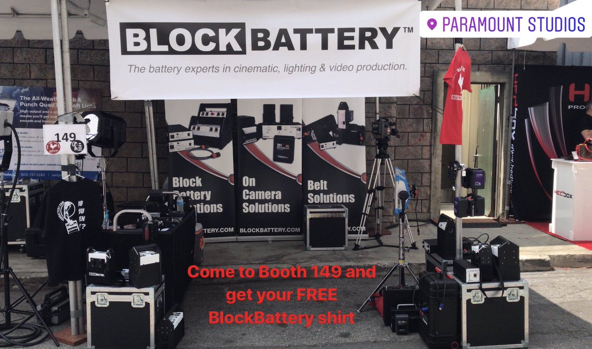 BlockBattery's tweet photo. Thanks to everyone who saw us at #CineGear2019 https://t.co/FiET8rwsJk
