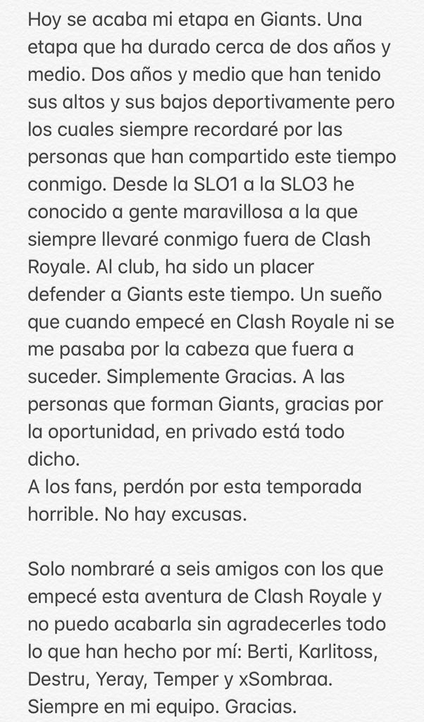 Muchas Gracias @GiantsGaming . ♥️