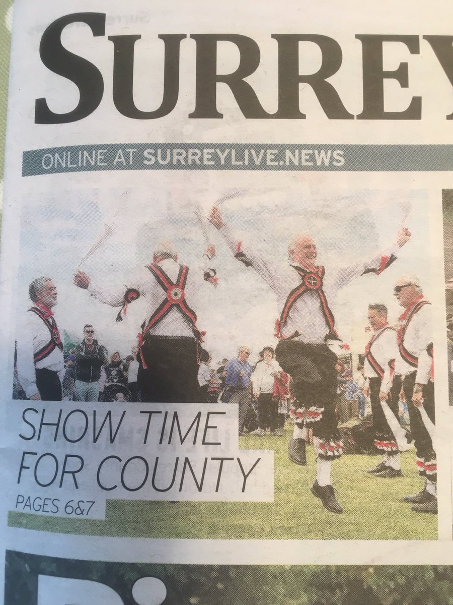 PilgrimMorris's tweet photo. Following our recent County Show performances, we were on the front page of the local paper. Hoorah! #calveslikepistons https://t.co/enJ4wNJjmS