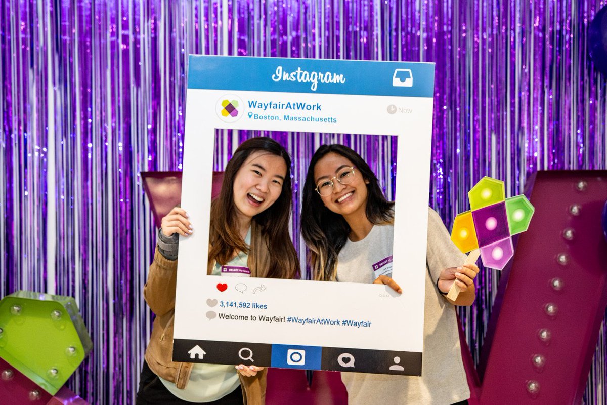 wayfairatwork's tweet photo. Our summer interns have arrived at Wayfair HQ! We're joined by undergrad and MBA students from across the country, from @CarnegieMellon to @UCBerkeley. Stay tuned for more #WayfairInterns2019 updates! #WayfairAtWork #SummerInternship https://t.co/ge6g9kF8A0
