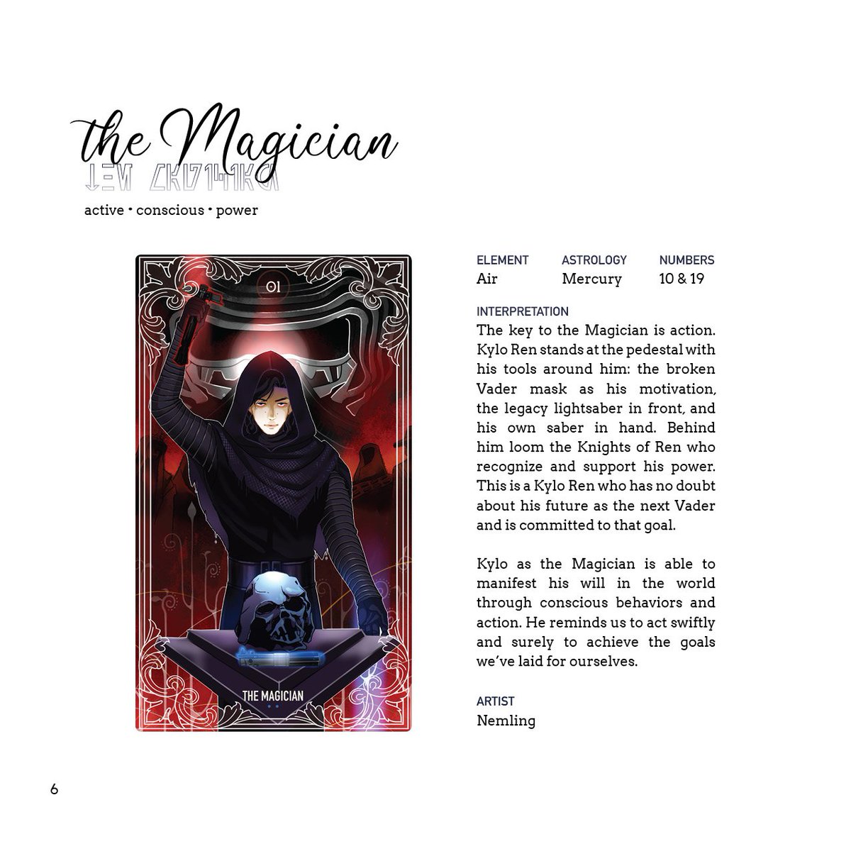 ReyloTarot's tweet photo. The Magician by @nemling3 
#reylotarotproject #reylo https://t.co/UJHAE7AjG8