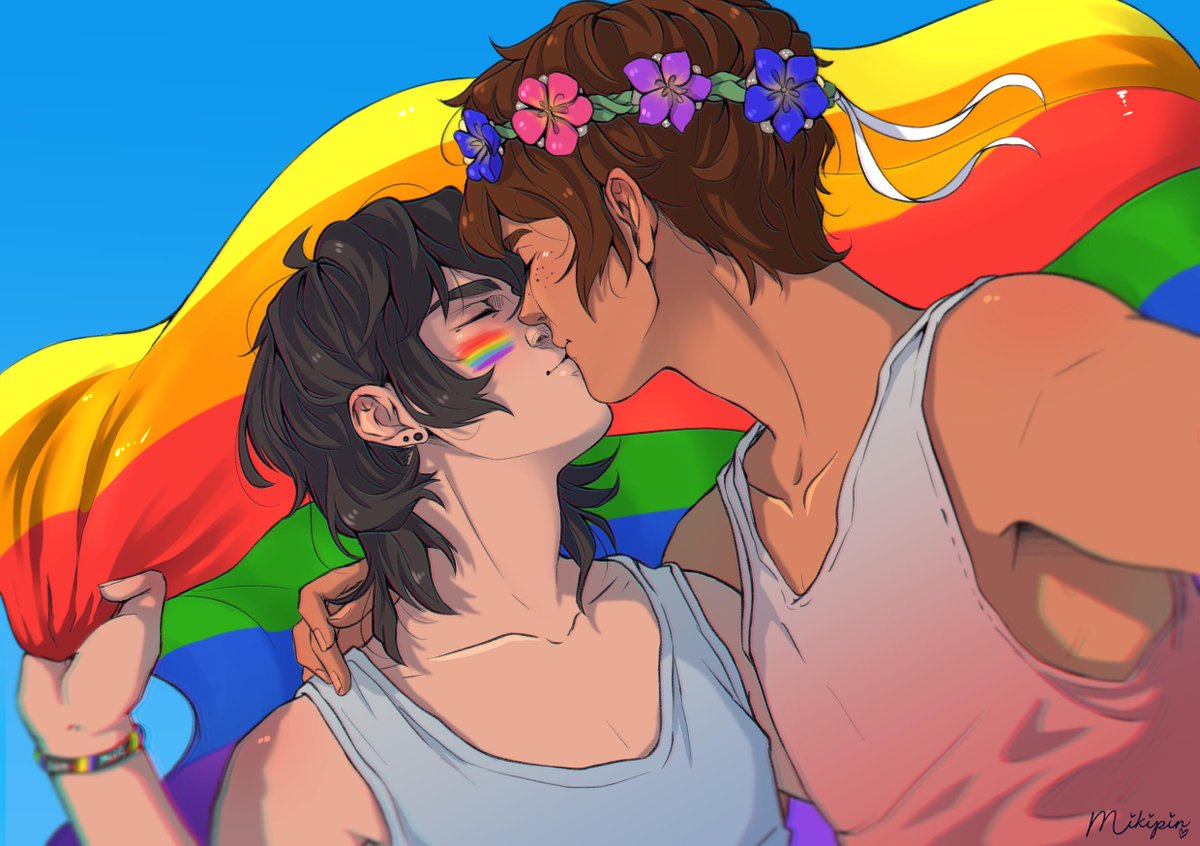 _Mikipin's tweet photo. Here it as promised <3 I love how it came out!
Will be available as a print in my shop soon!

#klance #keith #lance #PrideMonth https://t.co/eDKPr8kb92