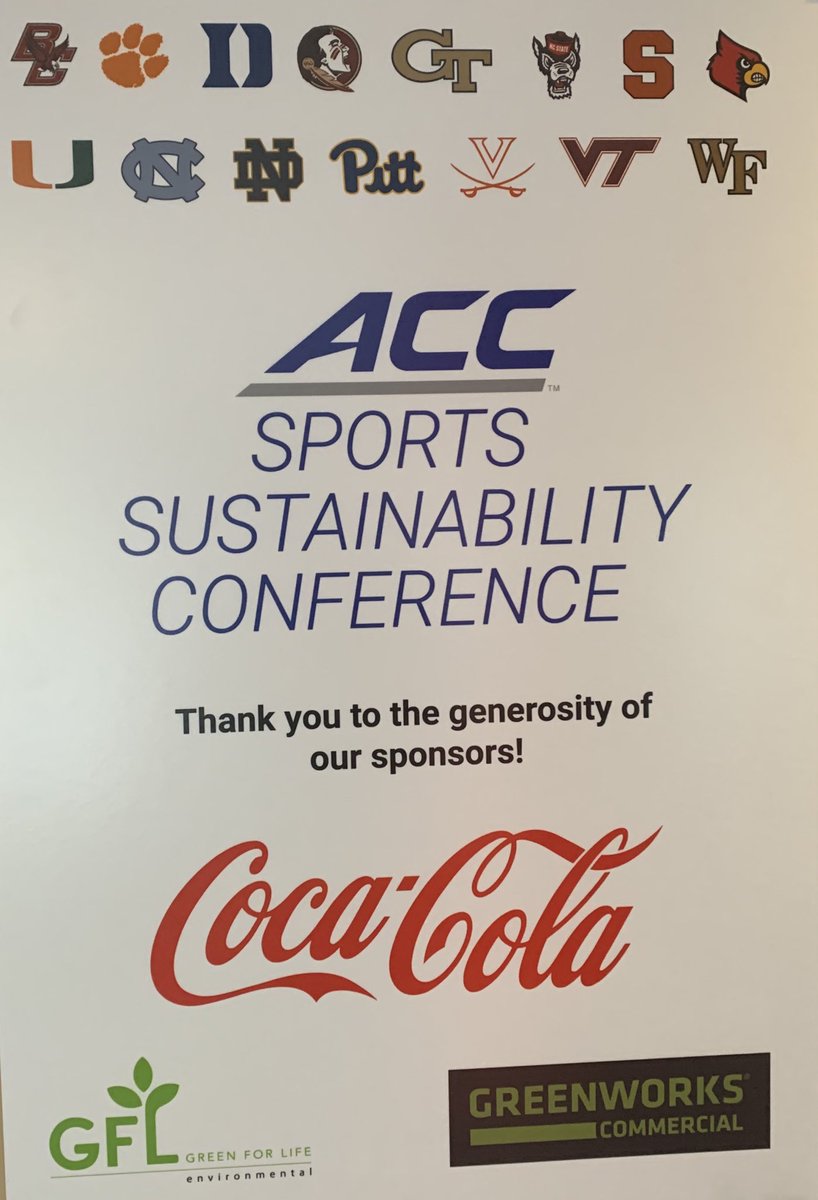 Enjoyed learning &amp; collaborating with <a href="/theACC/">The ACC</a> &amp; NC partners on #Sustainability 

Thanks for hosting these conversations <a href="/PackAthletics/">NC State Athletics</a> <a href="/PackSpclEvnts/">PackSpecialEvents</a> &amp; <a href="/NCStateSustain/">NC State Sustainability</a> 

Excited for <a href="/GoHeels/">UNC Tar Heels</a> &amp; <a href="/UNCRecycles/">UNC OWRR</a> to keep moving towards #UNCThreeZeros

bit.ly/2PWAR8Q

#ACCSCS