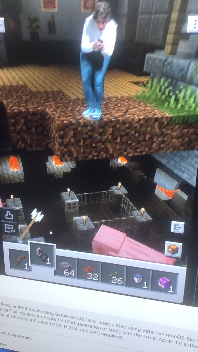 Look mom I’m “in” mindcraft <a href="/Apple/">Apple</a> #WWDC2019