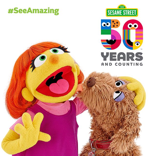 sesamejapan's tweet photo. セサミストリート50年の歴史の中で、最も影響力のあったキャラクターの一人 ジュリア。2015年に登場し、世界中の子どもたちやその家族に「素晴らしい」を届けています。
#SeeAmazing
#素晴らしいをみつけよう
#Sesame50
#ジュリア
#50YearsOfSesameStreet
#セサミストリートの豆知識 https://t.co/bams99jQEa