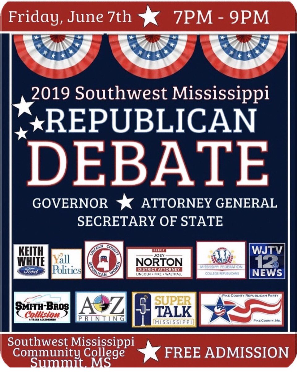 See you there 🐘🇺🇸 #republicandebate #mississippi