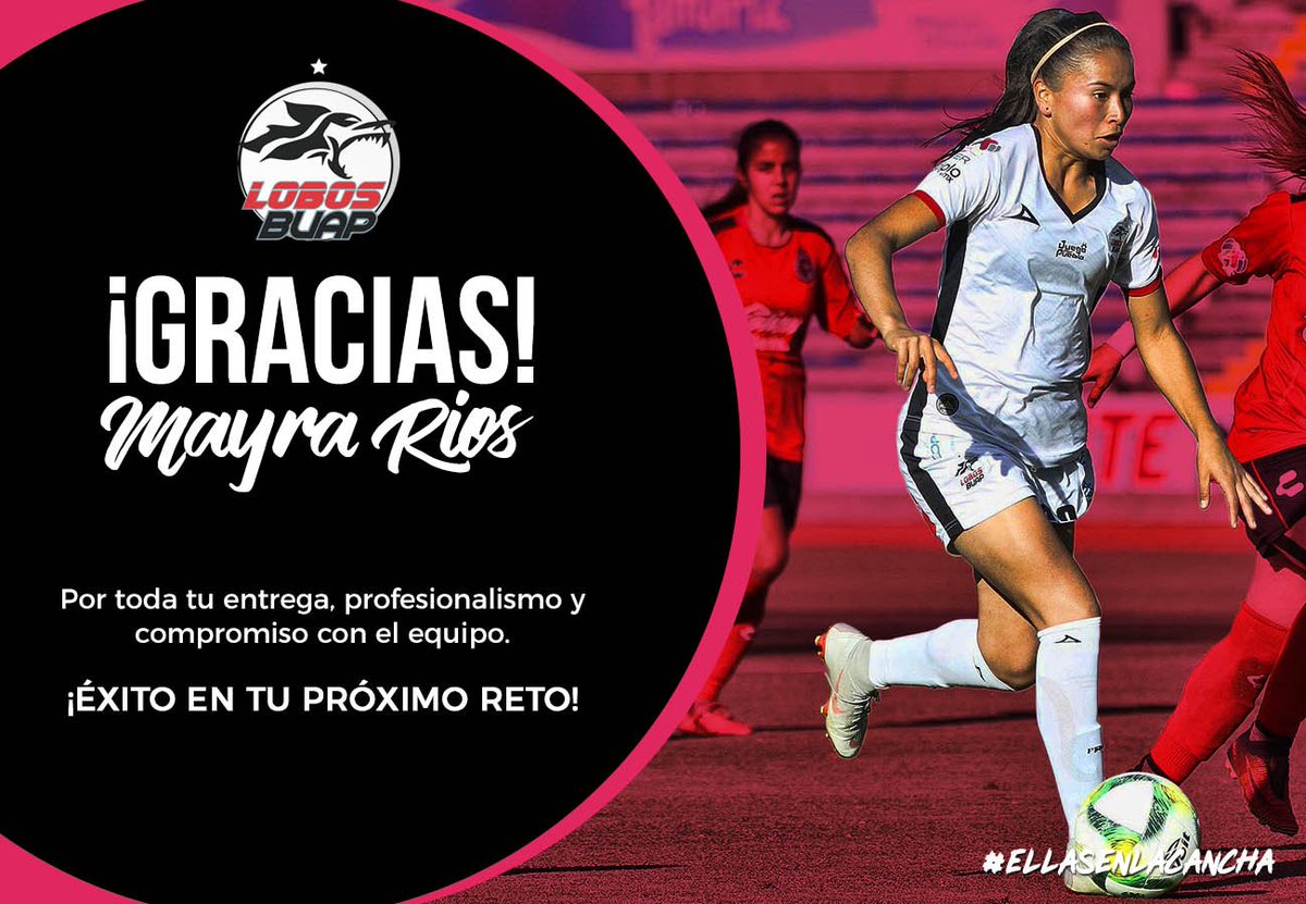 Nos sentimos orgullosas de ser quienes vieron crecer en ti una talentosa jugadora que dio su salto a nivel mundial. 🌍

Sabemos que te esperan muchas metas por alcanzar y te deseamos el mayor de los éxitos Mayra, gracias por ser parte de nuestra historia. 🐺❤

#EllasEnLaCancha