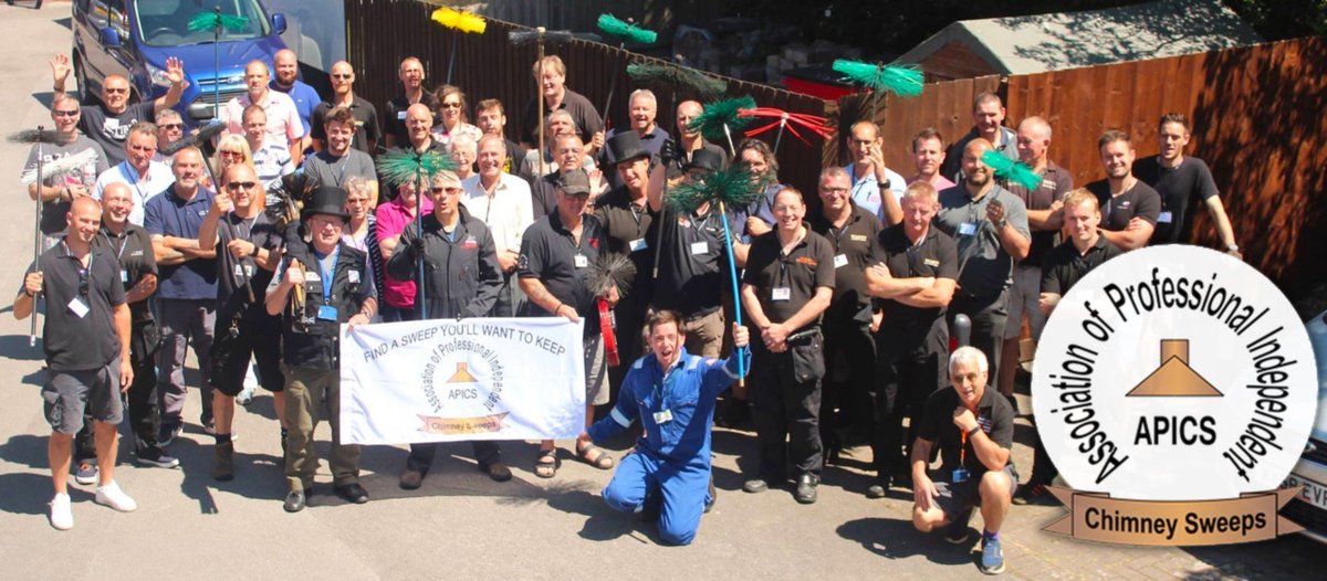 APICSweeps's tweet photo. Introducing ourselves: We are the Association of Professional Independent Chimney Sweeps (APICS). Formed to set standards chimney sweeps must reach to become a member and improving the knowledge/safety of chimney sweeps across UK.
#NorthDevonHour @Northdevonhour #chimneysweeps https://t.co/Ta9DY4w8RC