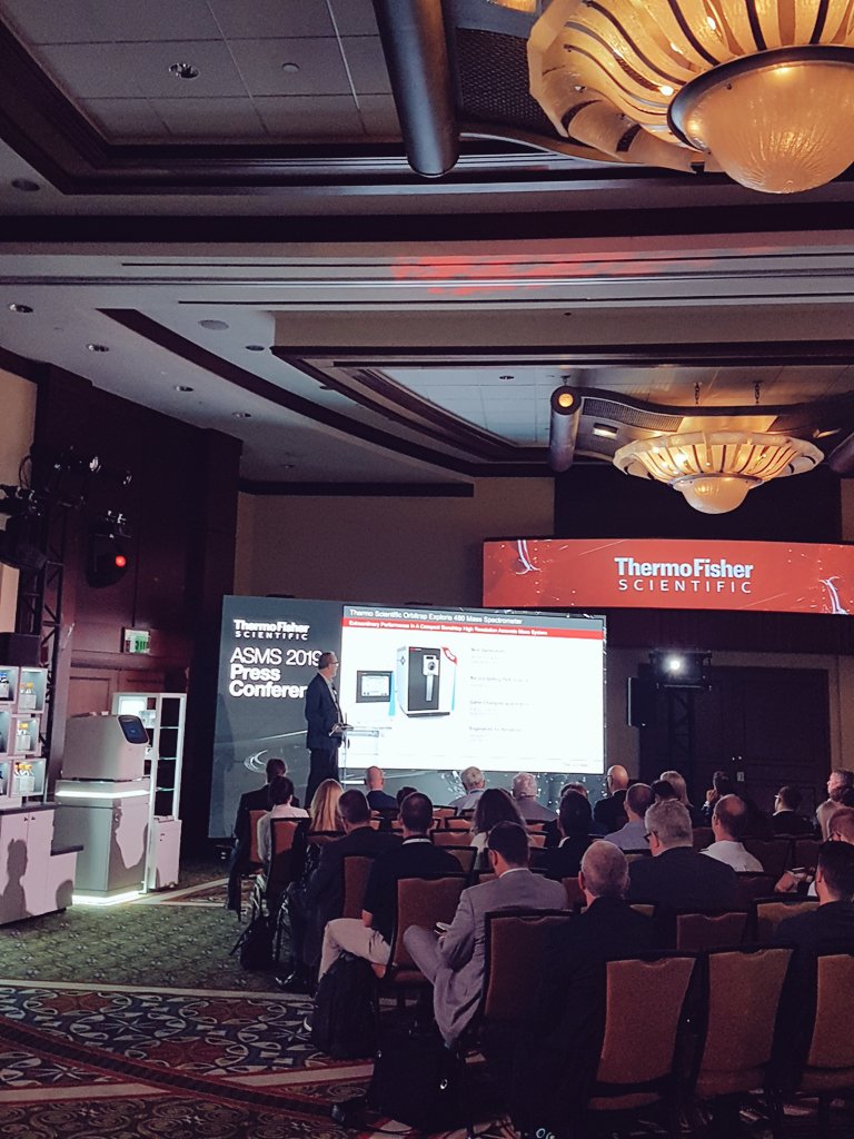 tAnaSci's tweet photo. Ken Miller sets a "new pace in innovation" โ and introduces the @thermosci #orbitrapexploris480 https://t.co/KRhgLDWHtz