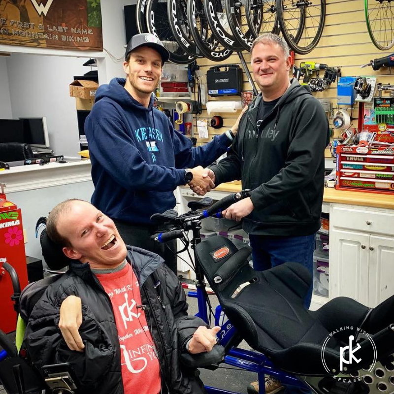 KylePeaseFdn's tweet photo. Where do the #PeaseBrothers go to get all of their bike stuff, Cannon Cyclery! Curtis keeps them rolling... and fast.
Special thanks to @CannonCyclery and @boydcycling for always taking great care of our athletes.
#TogetherWEWheel #PartnersforInclusion https://t.co/7WQPb3t5Sf