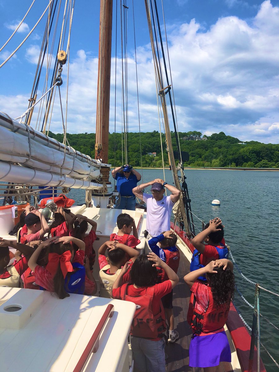 MsMaryMaloney's tweet photo. Incredible day sailing on the Christeen and exploring the beach at the Oyster Bay waterfront!       🐚🐟🦐🦀☀️⛵️#Glencovepride @GlenCoveSchools https://t.co/tATeGxnafU