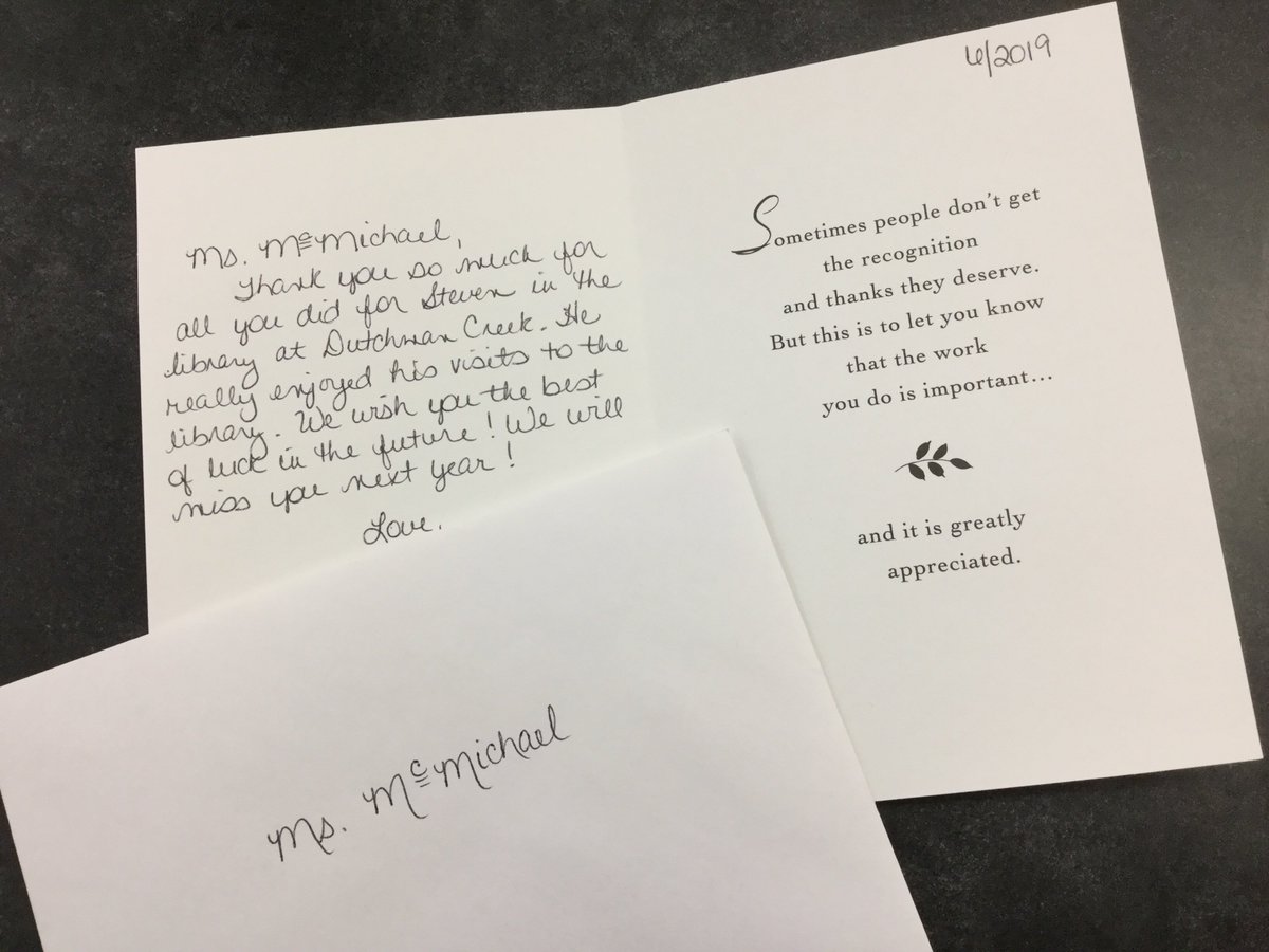 DCMSMediaCenter's tweet image. Always warms my heart to get this kind of feedback!  ❤️  #RHSDLibraries #ThankfulForSchoolLibraries