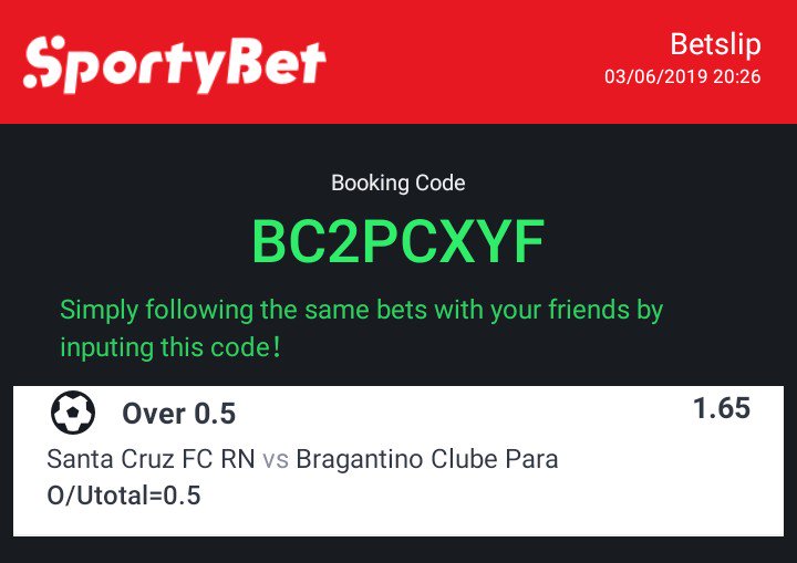 Bet 1
Brazil D

1000=1650