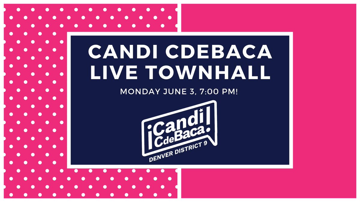 CandiCdeBacaD9's tweet photo. #Denver We have an important election TOMORROW! Are you undecided? Want more info on my positions? Ask questions & get answers in real time! Tune in at 7pm! RT so other undecided voters can tune in! https://t.co/EF8sbW3ZPr #DenverRunOff #DenverVotes https://t.co/qcJWK6ixCH