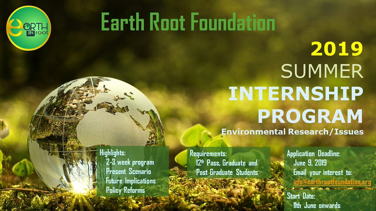 VivekAtmos's tweet photo. We are all set to start an internship program. Join us to be the part of change. Email your interest to: info@earthrootfoundation.org 
#EarthRootFoundation 
#EarthRootInternship
#airpollutionsucks 
@ajaychahal @chsharad17 @deespeak @PrakashJavdekar @narendramodi @drharshvardhan https://t.co/e2OoefLxOh