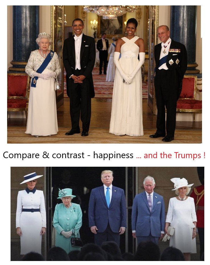 City_Livery_SM's tweet photo. @LarrySabato @KittyAndPitty Compare and contrast:
#ObamaVisit v #TrumpVisit
#Diplomacy v whatever Trump thinks he's doing
#Happiness v the foul mood Trump brings with him https://t.co/u12nVS2LJG