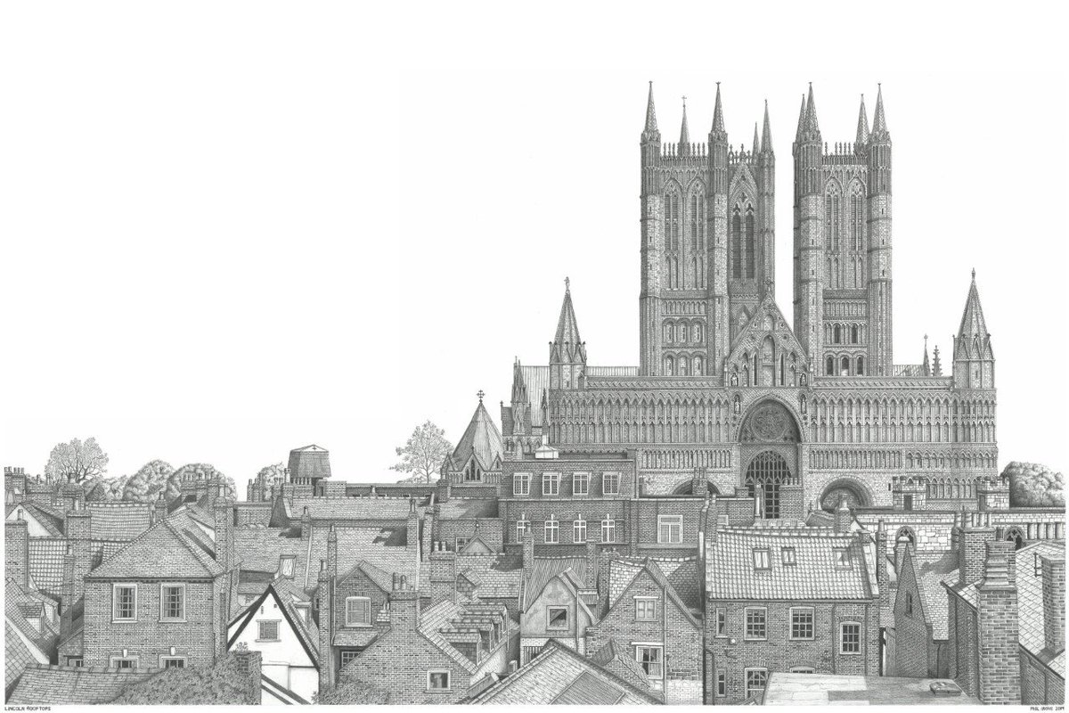 OK...after a bit of persuasion ...finally got a website together for limited edition prints...'Lincoln rooftops' is one of the prints available : ahousephildrew.co.uk @visitlincoln #Lincoln #LincolnCathedral RT's appreciated!