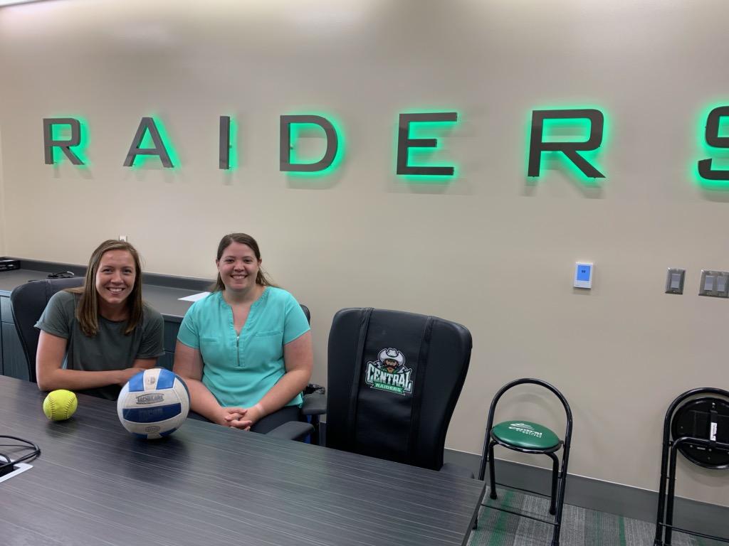 CCCRaiders's tweet photo. Let's give a warm welcome to our new Head Softball Coach, Caitlin Simon and new Head Volleyball Coach, Abby Pollart, who both started today. Welcome to the Raider Family! #NJCAA #CCCRaiders https://t.co/dWzBvFwXjt