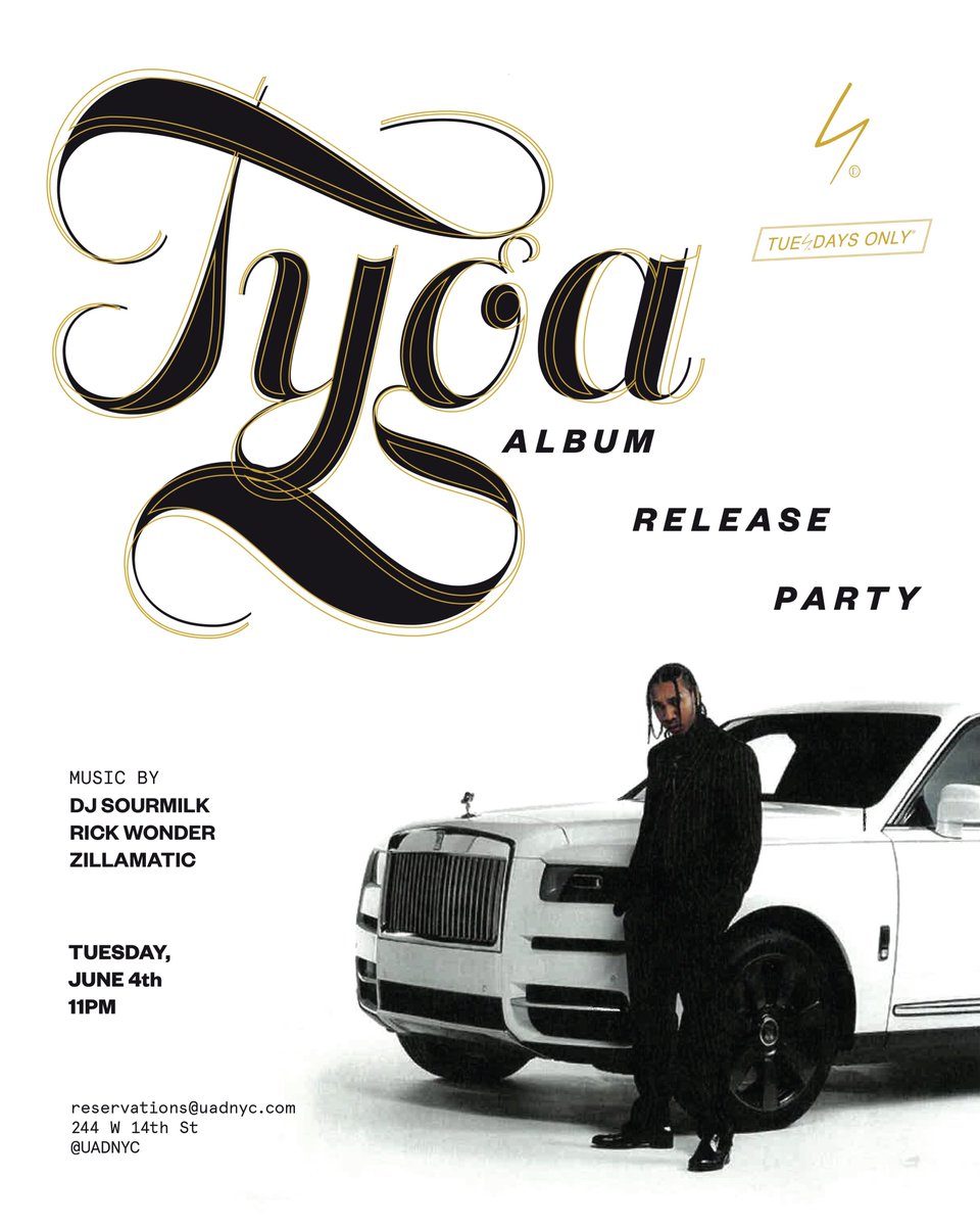 💡TOMORROW💡@tyga⛓ #Legendary Album Release⛓ music by <a href="/djsourmilk/">DJ Sourmilk</a> <a href="/DJRickWonder/">Rick Wonder</a> @zillamatic⚡️ #UADNYC
